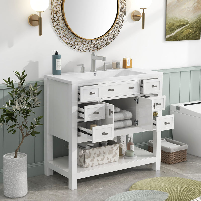 Bathroom Vanity with Top Sink