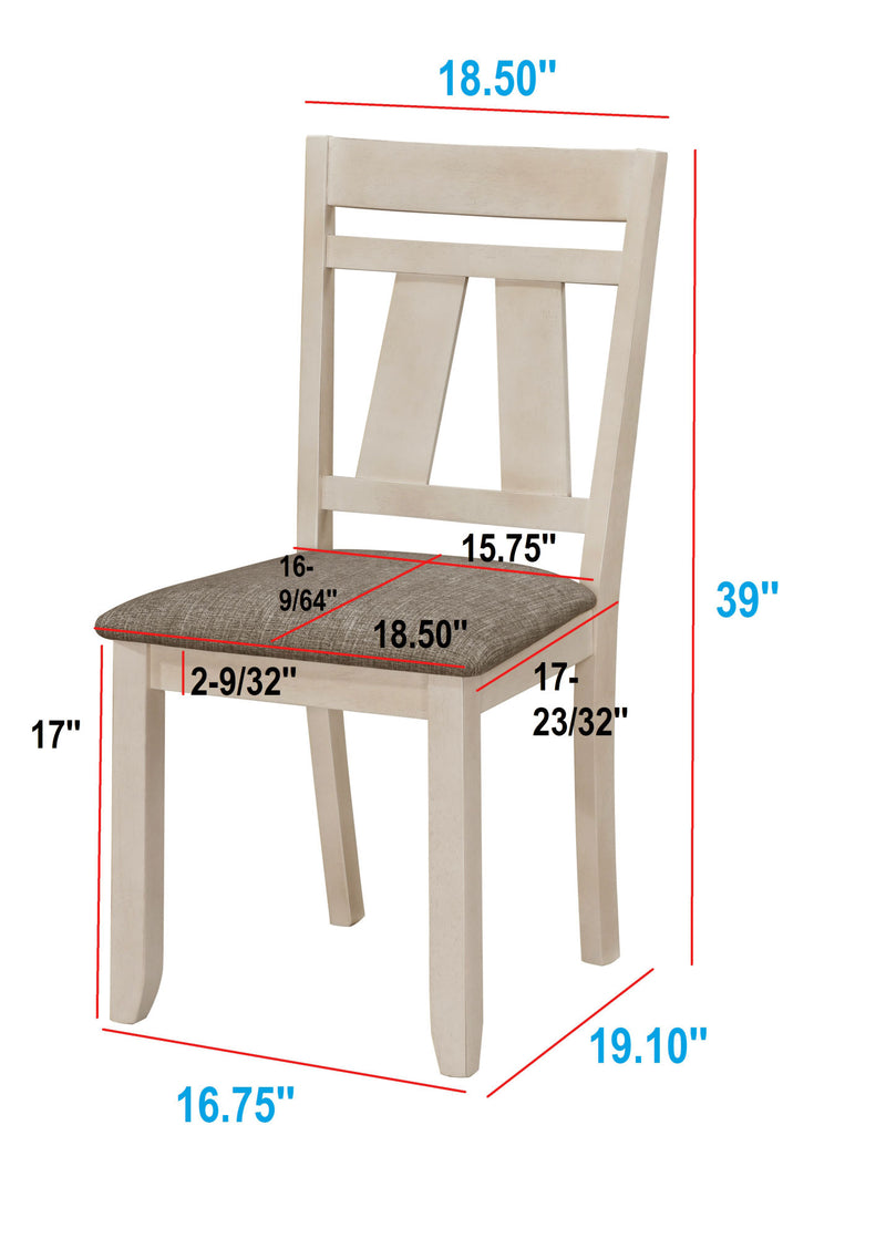 6pc Cottage Style Extendable Dining Table