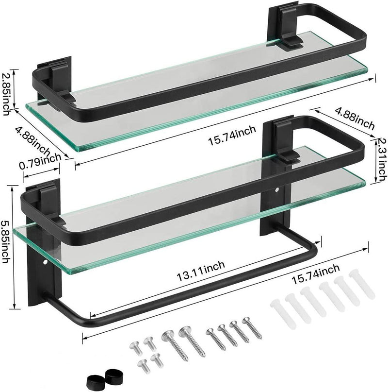 Glass Bathroom Shelf