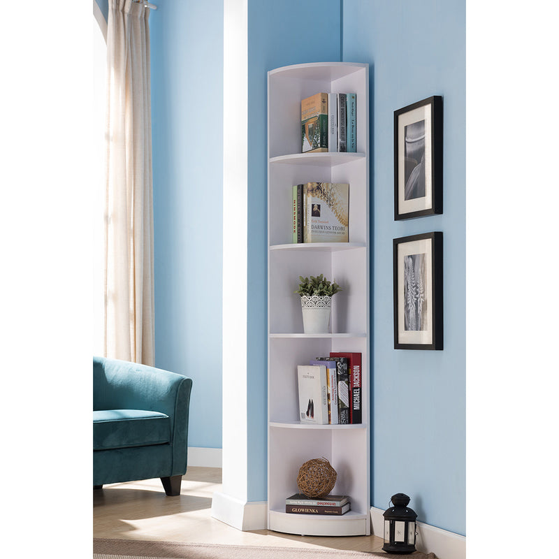 Bookcase Corner White