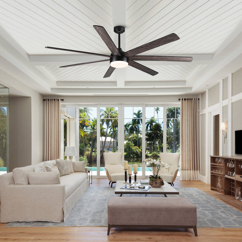 Farmhouse Ceiling Fan with Plywood Blades for Dining Room