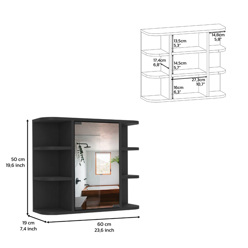 Mirrored Medicine Cabinet