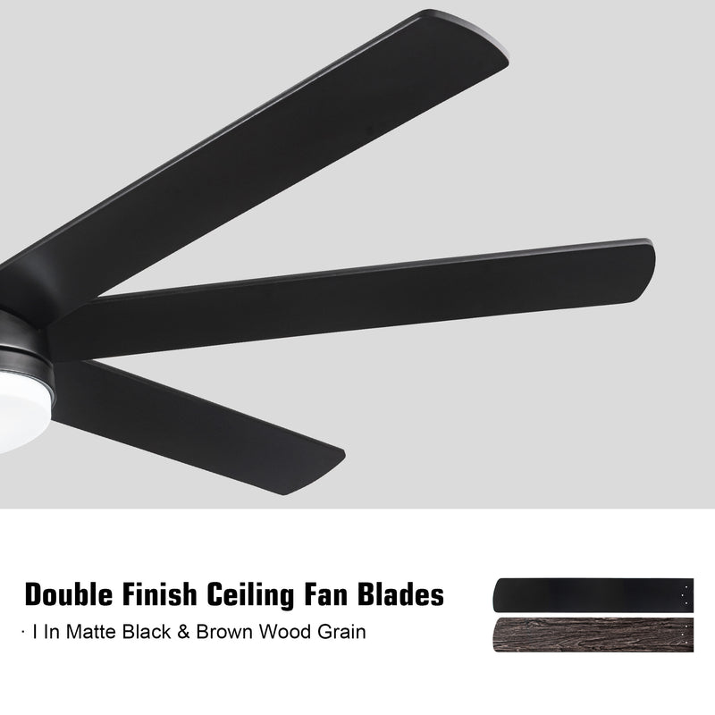 Farmhouse Ceiling Fan with Plywood Blades for Dining Room