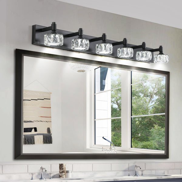 Modern Matte Black LED Vanity Light Fixture