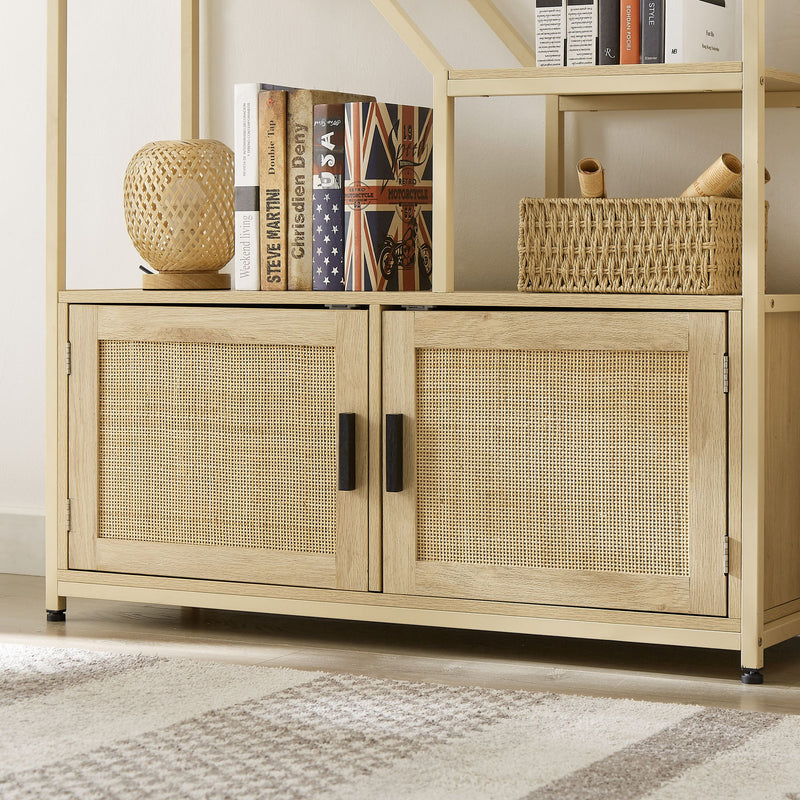 Rattan bookshelf