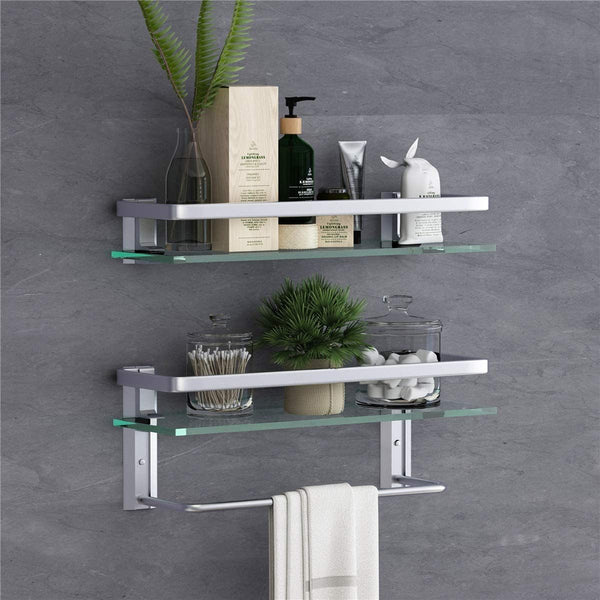 Glass Bathroom Shelf