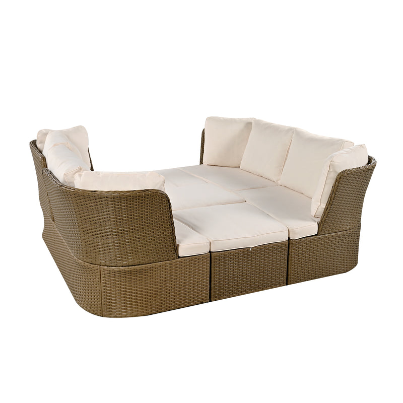 Wicker Furniture Sofa Set with Cushions