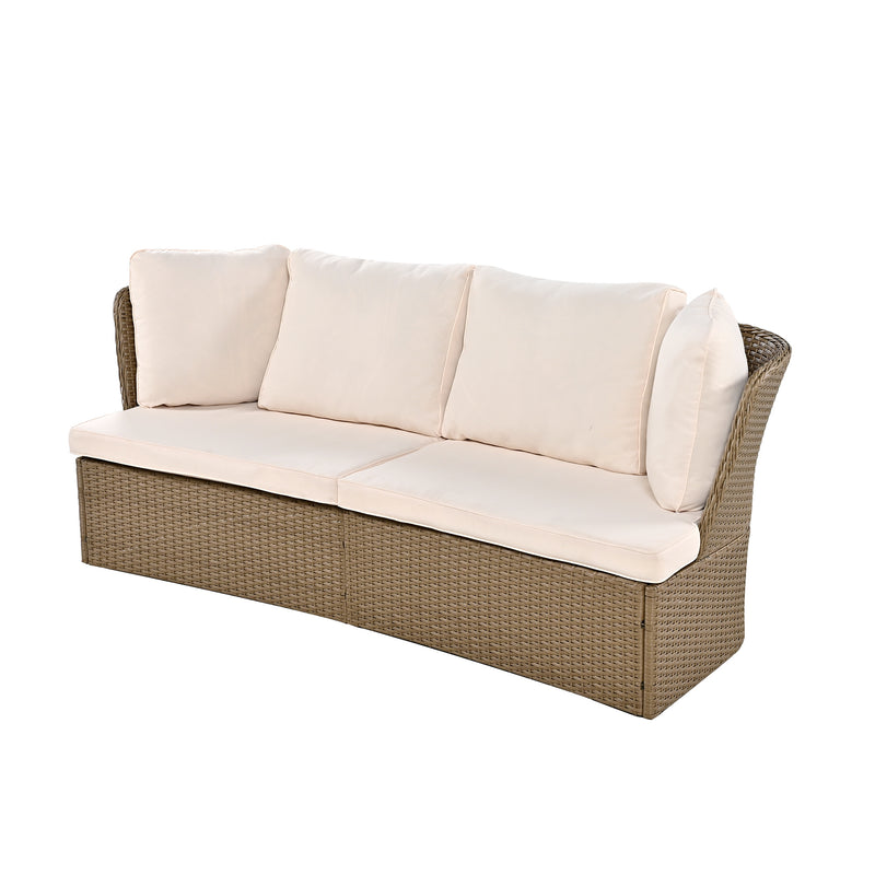 Wicker Furniture Sofa Set with Cushions