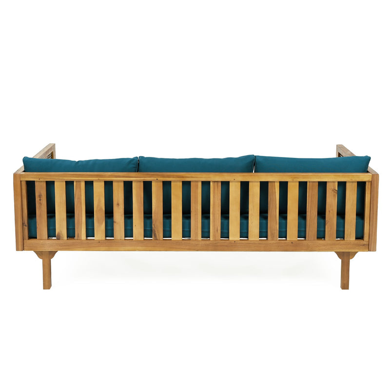 CLAREMONT 3 SEATER DAYBED WITH RATTAN ARMS