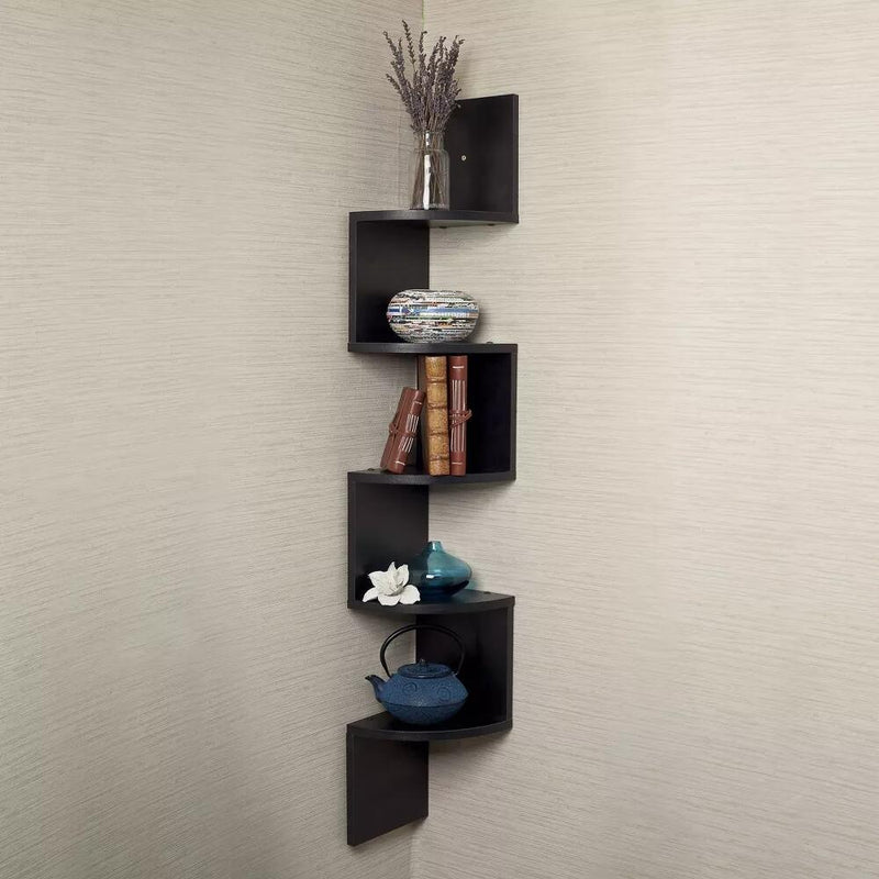 Zigzag Corner Shelf