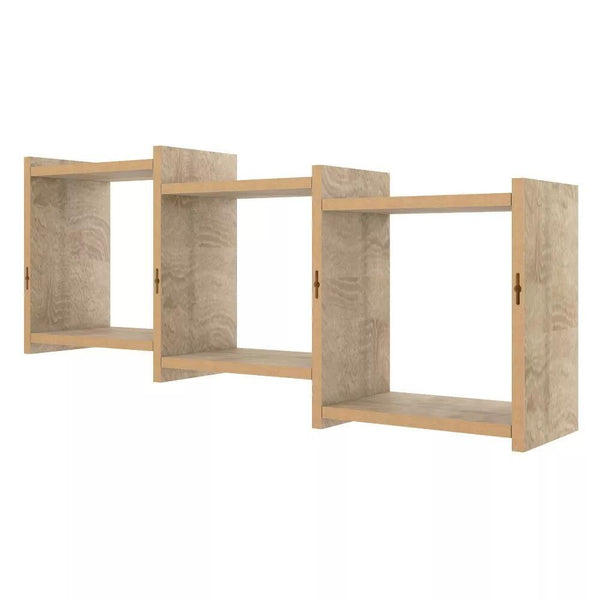 Connected Three Cube Wall Shelf