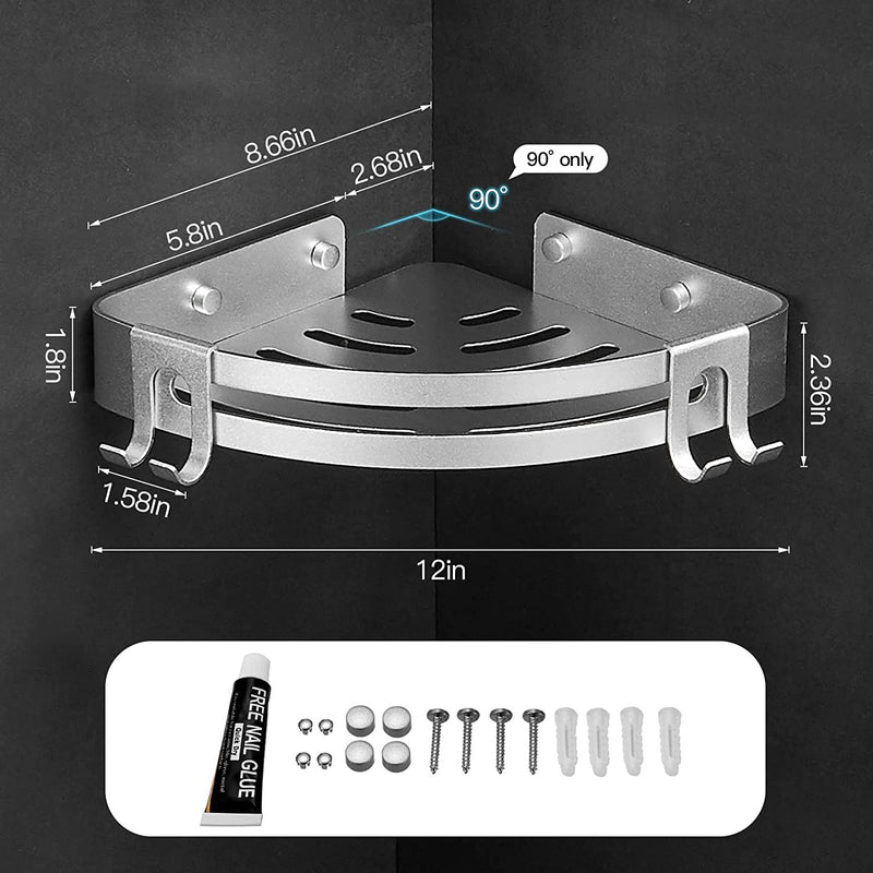 Shelf Caddy 2 Pack Organizer Corner