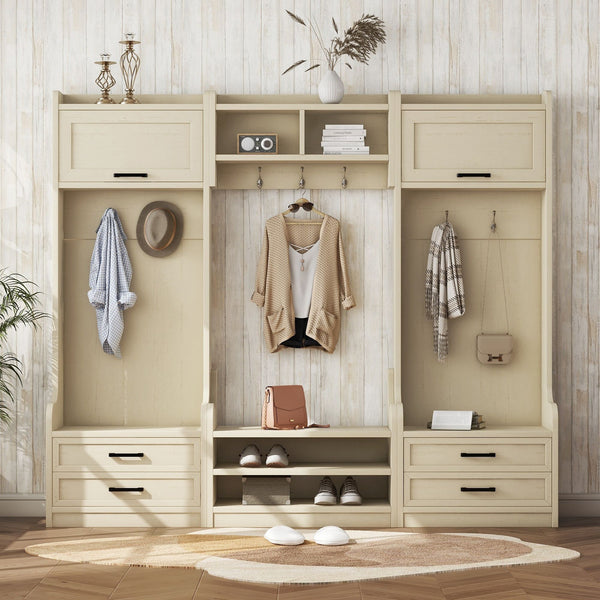 4-in-1 Detachable Hall Storage