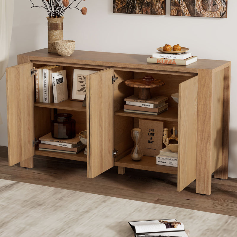 Retro Sideboard with Distressed Finish