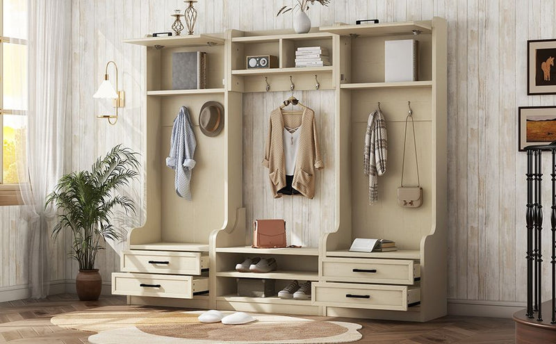 4-in-1 Detachable Hall Storage