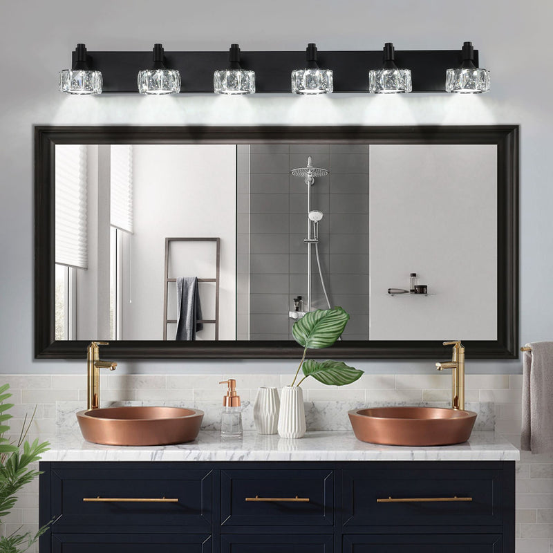 Modern Matte Black LED Vanity Light Fixture