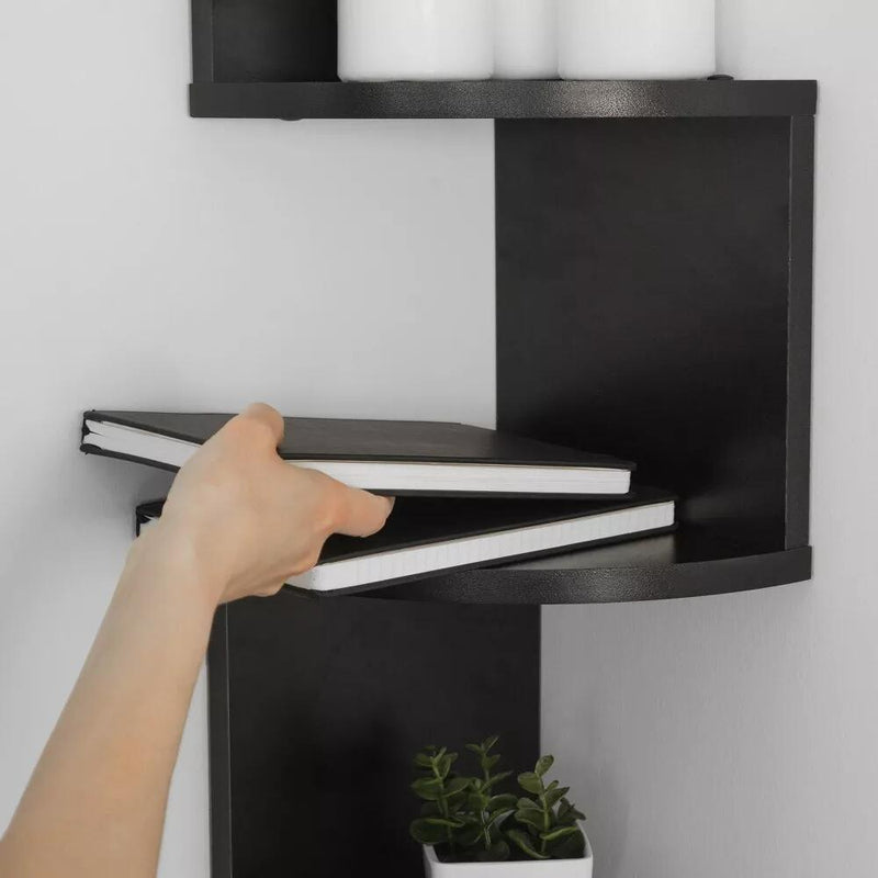 Zigzag Corner Shelf