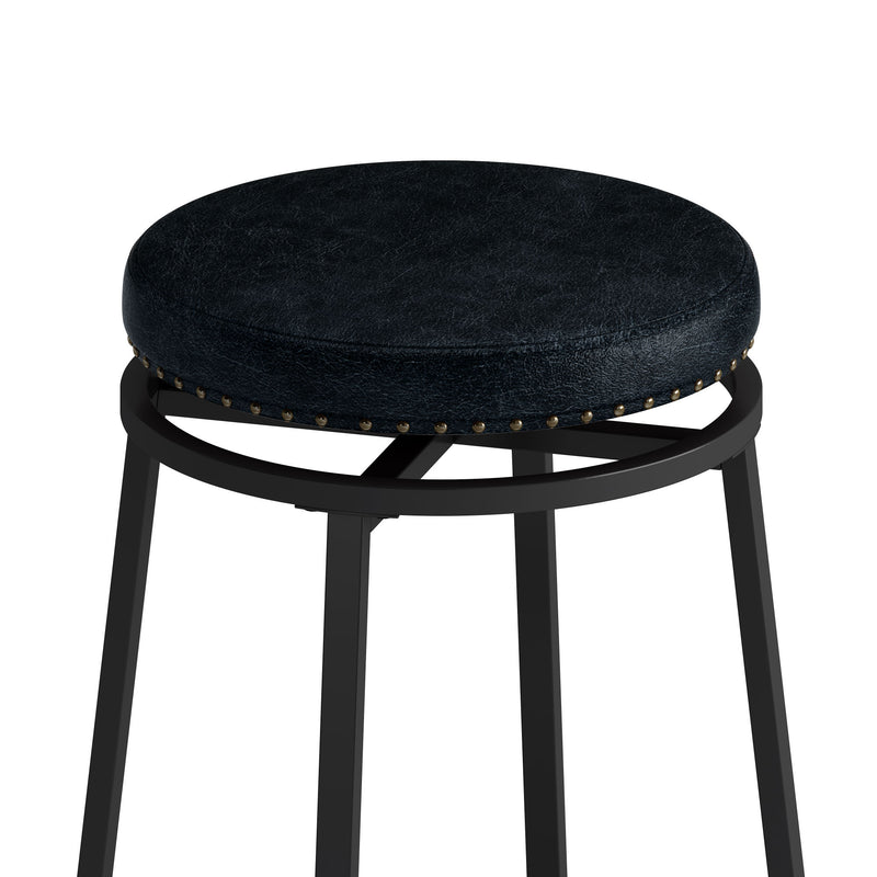 Bar Kitchen Table Set with Circular PU Stools