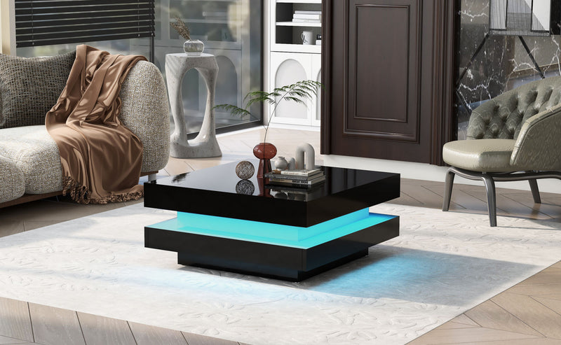 High Gloss Square Coffee Table