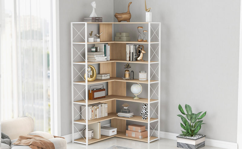 L-Shaped Corner Book Shelf