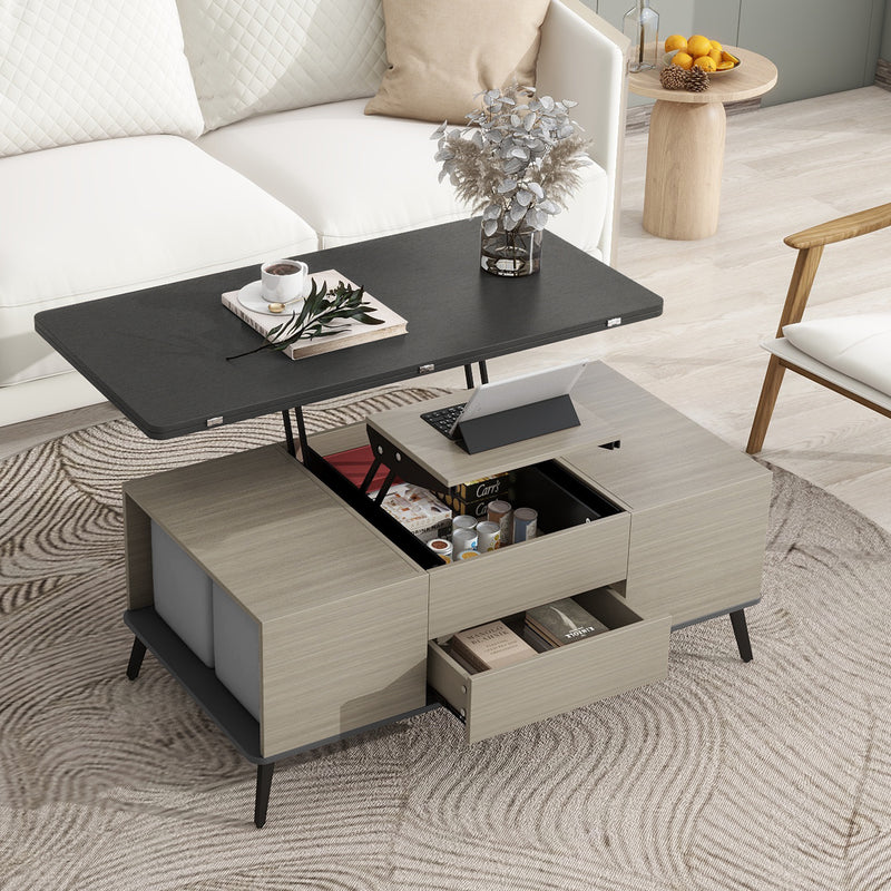 5 Pieces Lift Top Coffee Table Set