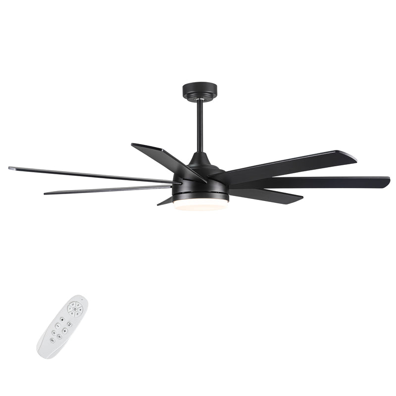 Farmhouse Ceiling Fan with Plywood Blades for Dining Room