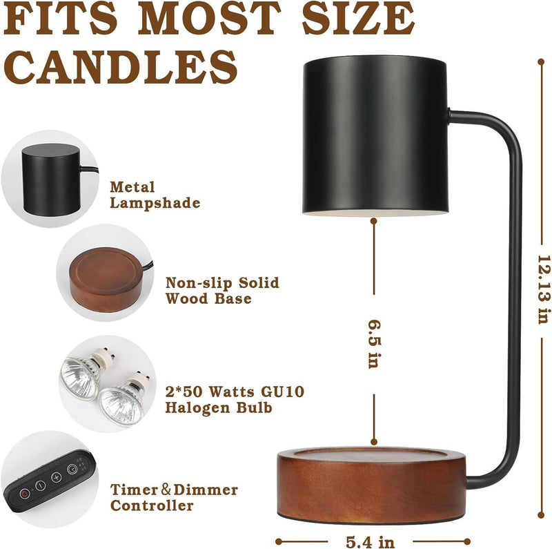 Candle Warmer Lamp with Timer