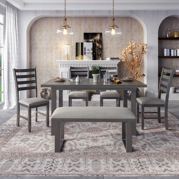 Family Furniture Solid Wood Dining Room Set