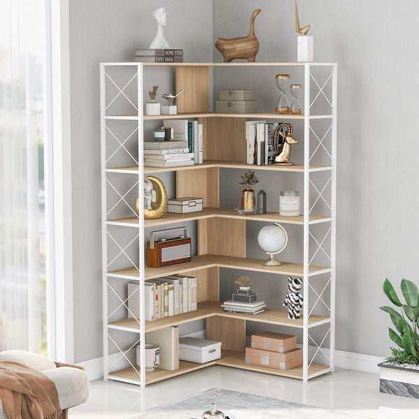 L-Shaped Corner Book Shelf