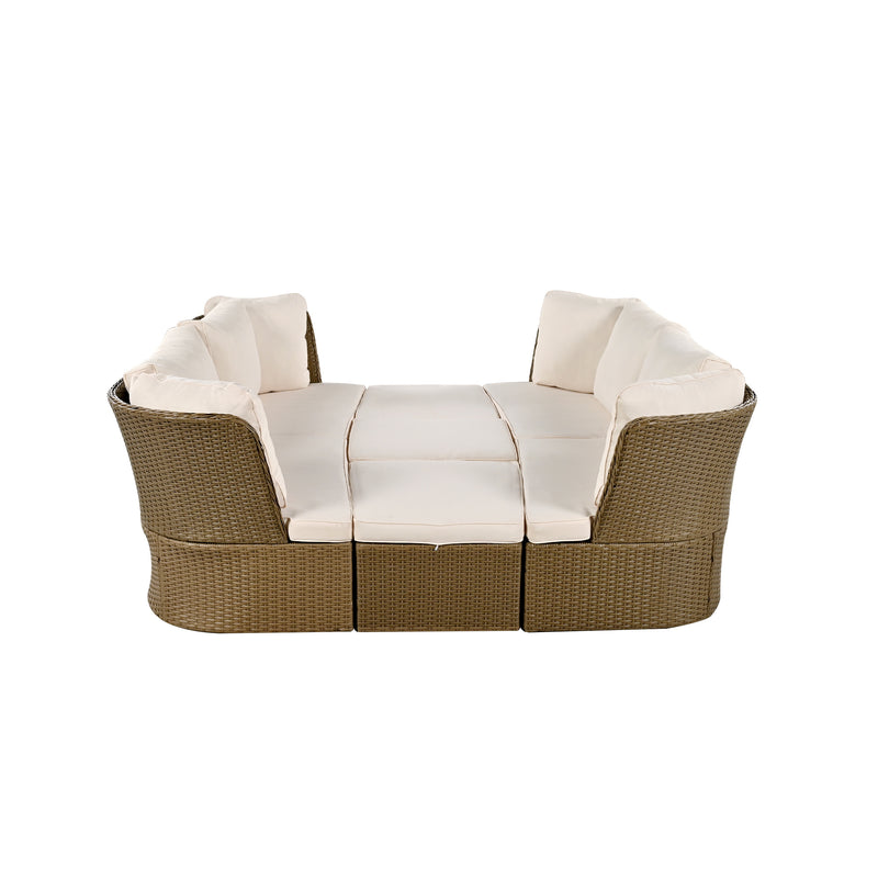 Wicker Furniture Sofa Set with Cushions