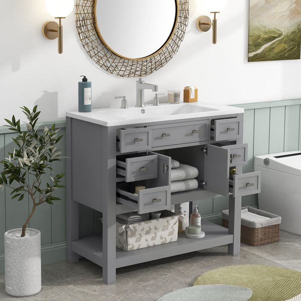 Bathroom Vanity with Top Sink