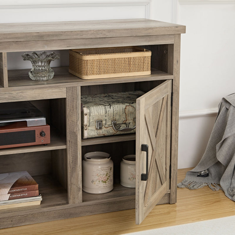 Farmhouse Barn door TV Media Stand