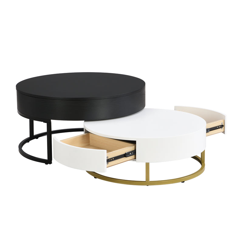 Modern Round Lift-top Coffee Table