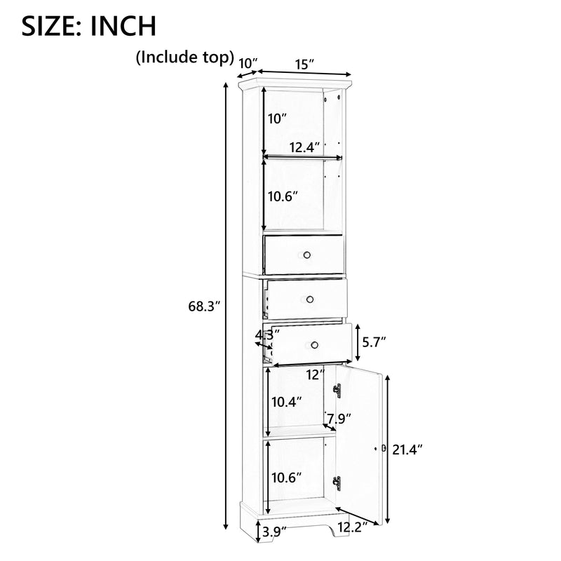 Freestanding Storage Cabinet w