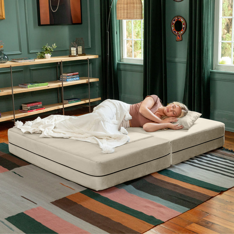 Microvelvet Zipline Convertible Sleeper