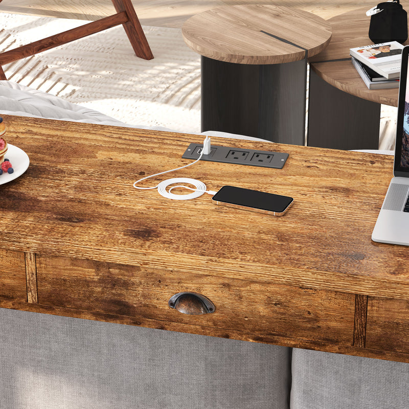 Bar Kitchen Table Set with Circular PU Stools