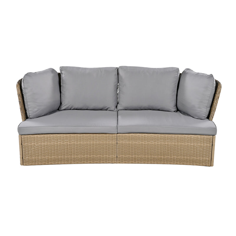 Wicker Furniture Sofa Set with Cushions