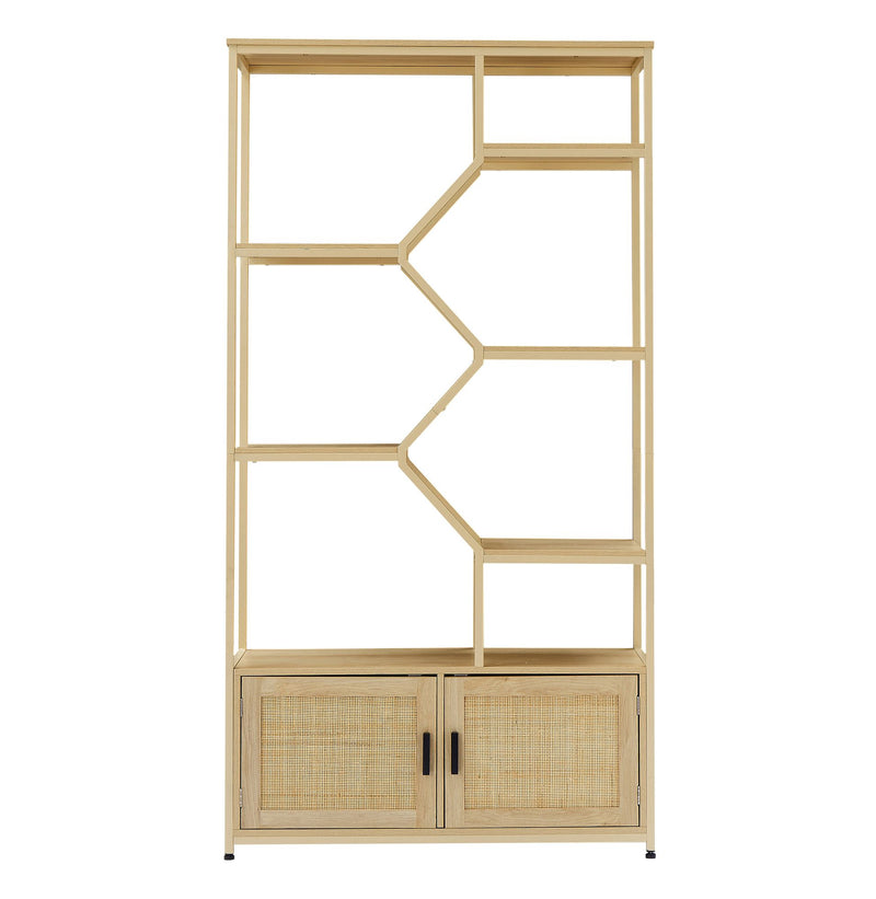 Rattan bookshelf