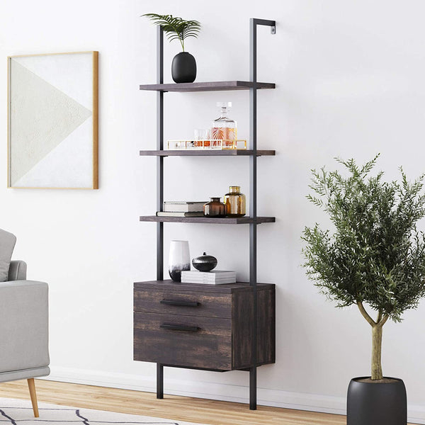 Modern Ladder Shelf Bookcase