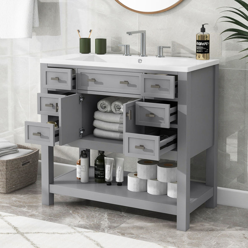 Bathroom Vanity with Top Sink