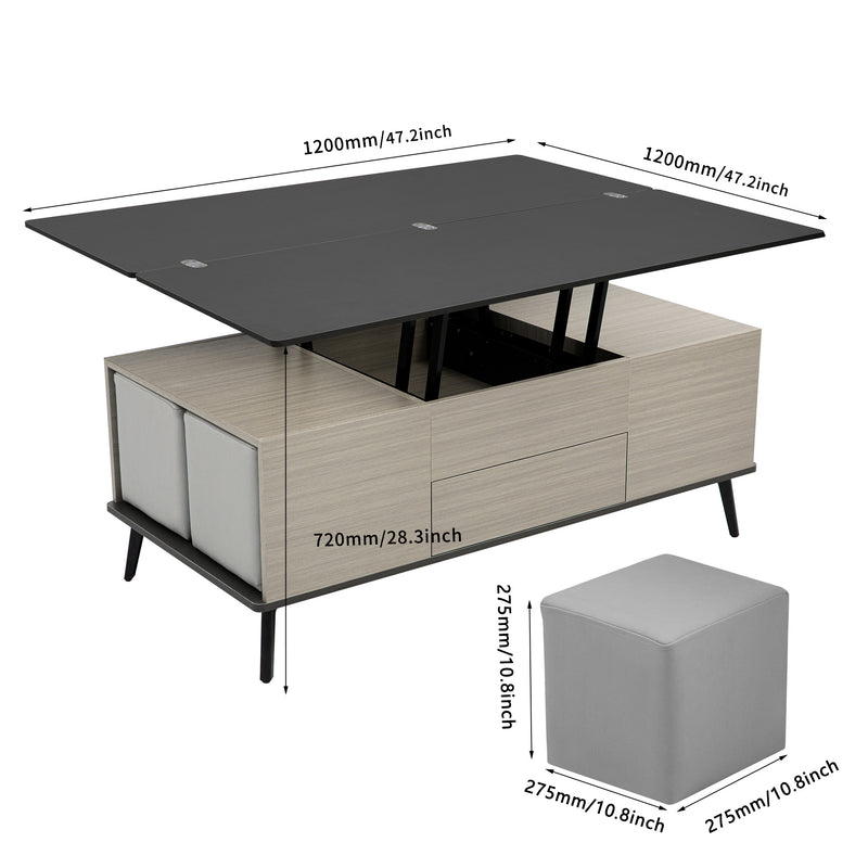 5 Pieces Lift Top Coffee Table Set