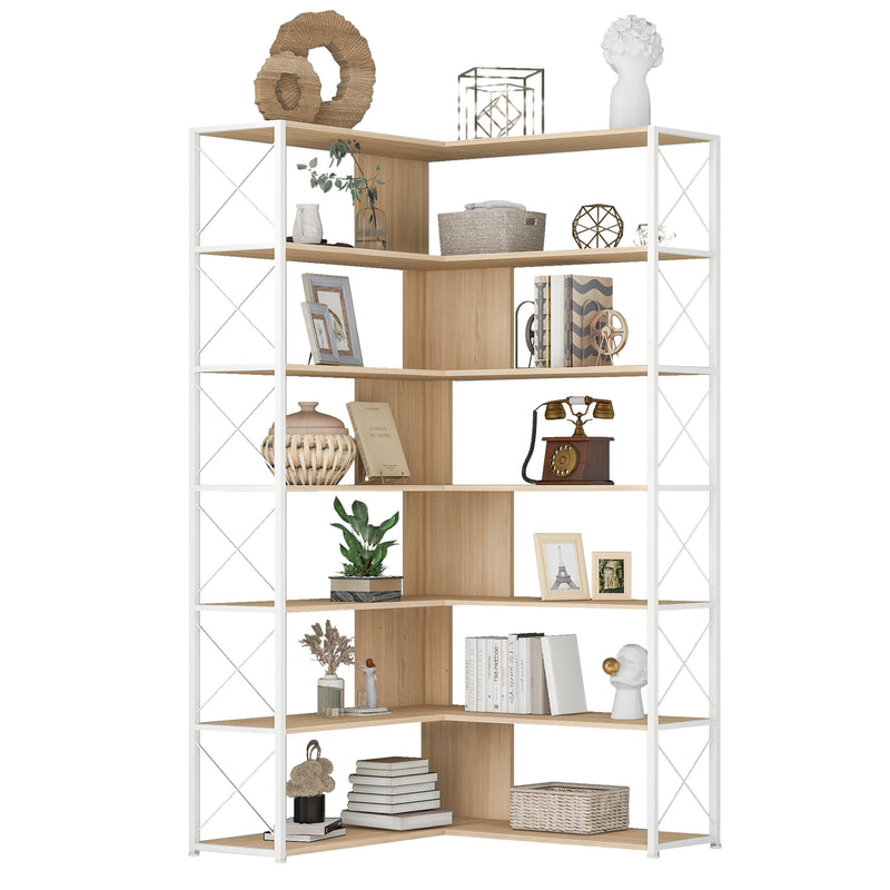 L-Shaped Corner Book Shelf