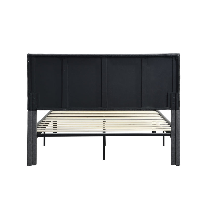 Full Size Upholstered Bed Frame with Headboard