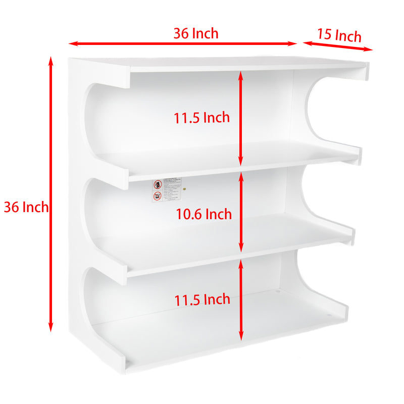 Multifunctional 4-Tier Book Shelf