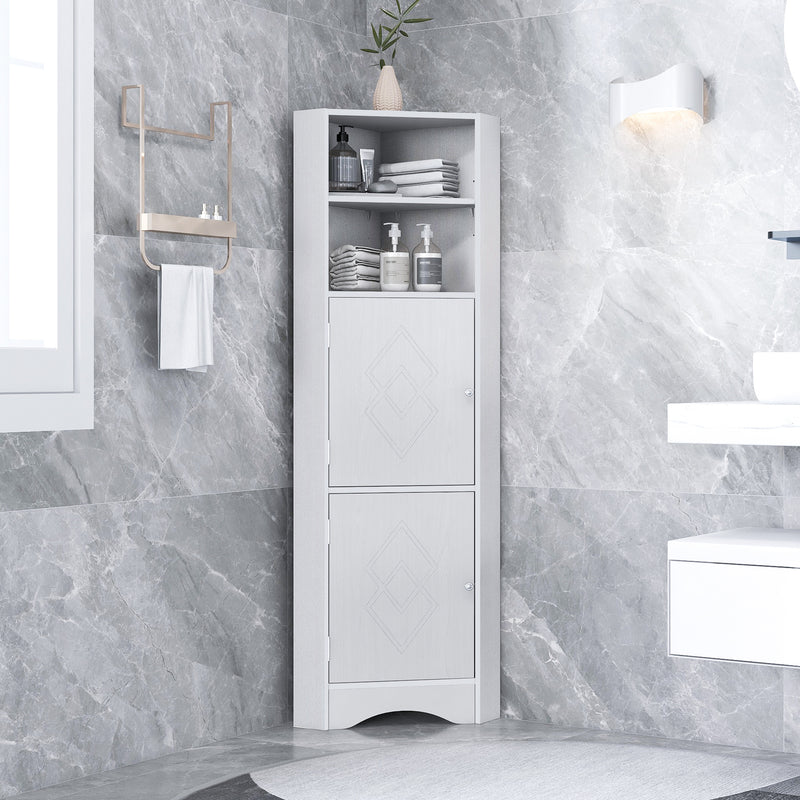 Tall Bathroom Corner Cabinet