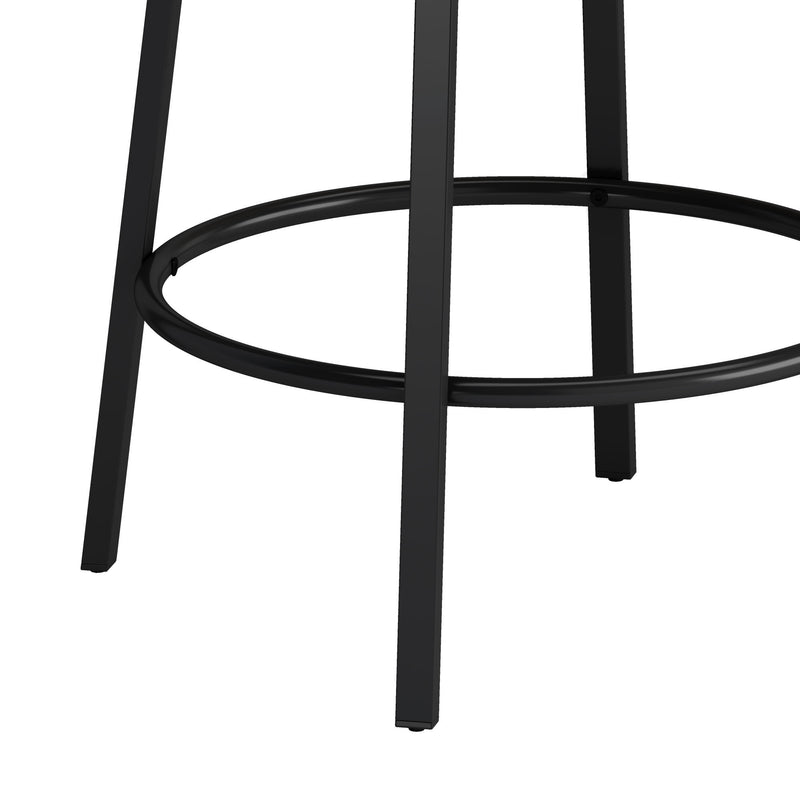 Bar Kitchen Table Set with Circular PU Stools