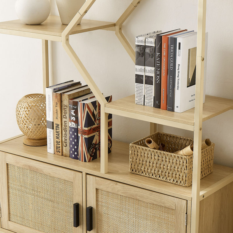 Rattan bookshelf