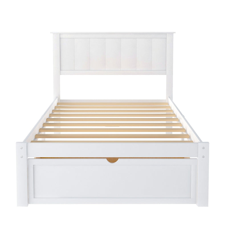 Twin Platform Bed with Under bed Drawers