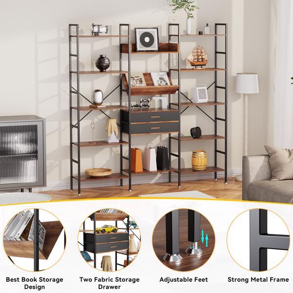 Triple Wide Bookshelf