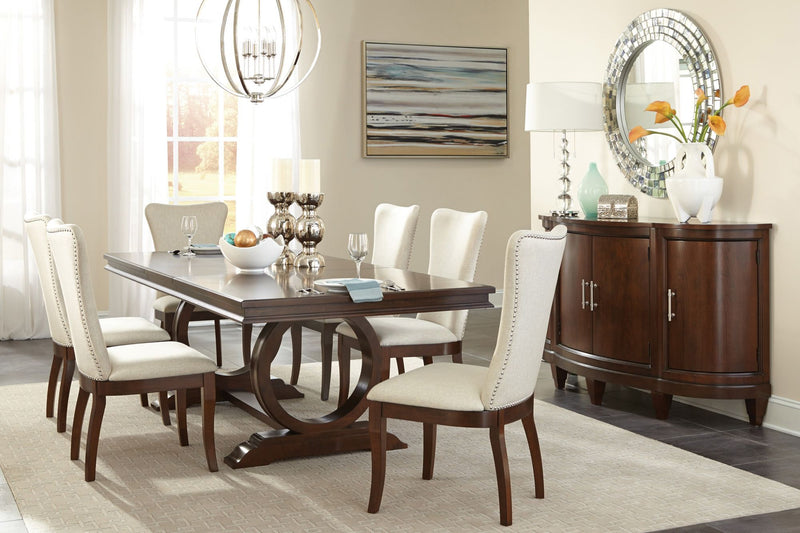 Modern Traditional 7pc Dining Set Table